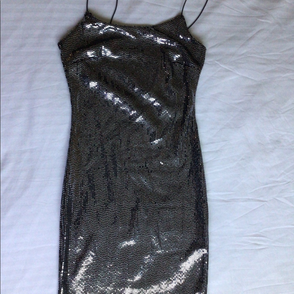 Great Silver Sparkle Dress